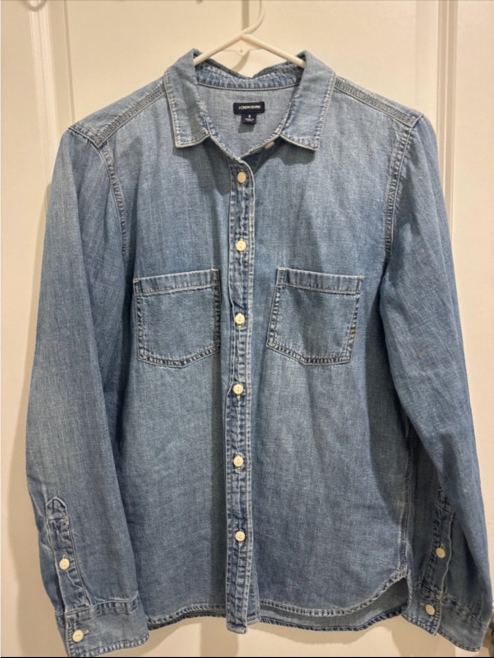 J. Crew Light Blue Denim Button-Down Shirt